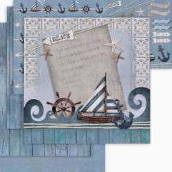 Papel scrapbooking 30x30 cm Litoarte Azulejos coloridos/ladrillos